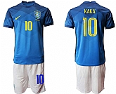 2020-21 Brazil 10 KAKA Away Soccer Jersey,baseball caps,new era cap wholesale,wholesale hats